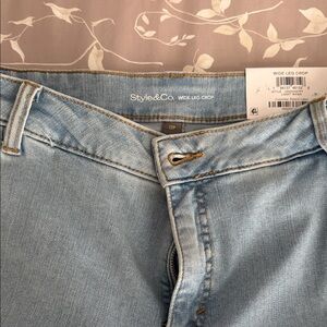Style & Co. Sky Blue High Rise Jeans